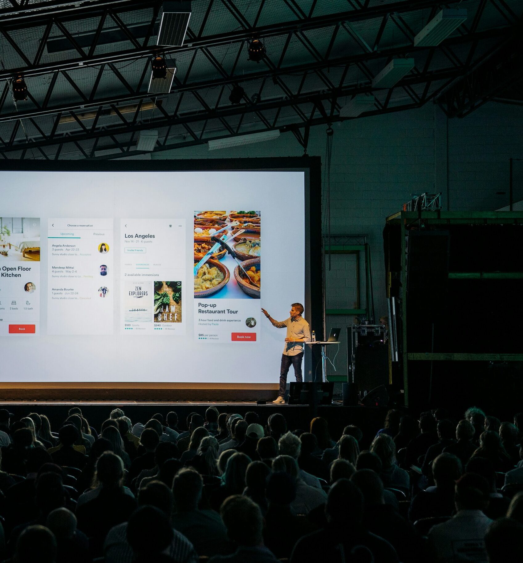 corporate use of led wall presentation